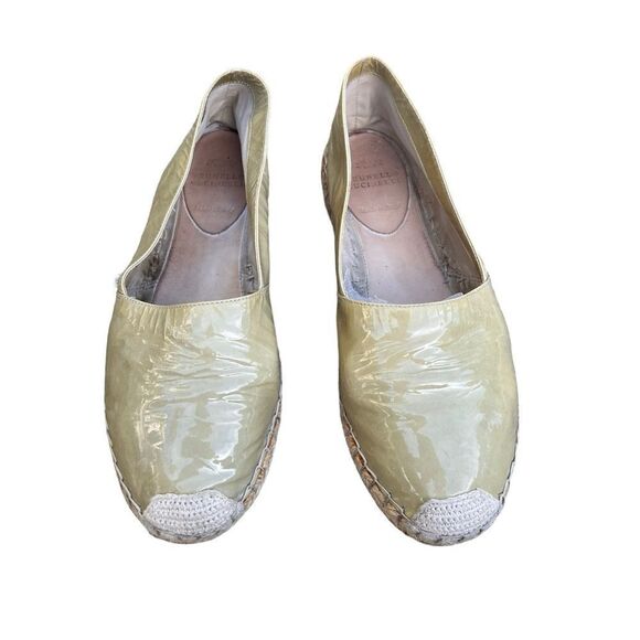 BRUNELLO CUCINELLI Green Patent Leather Espadrilles 36.5 - Picture 2 of 12